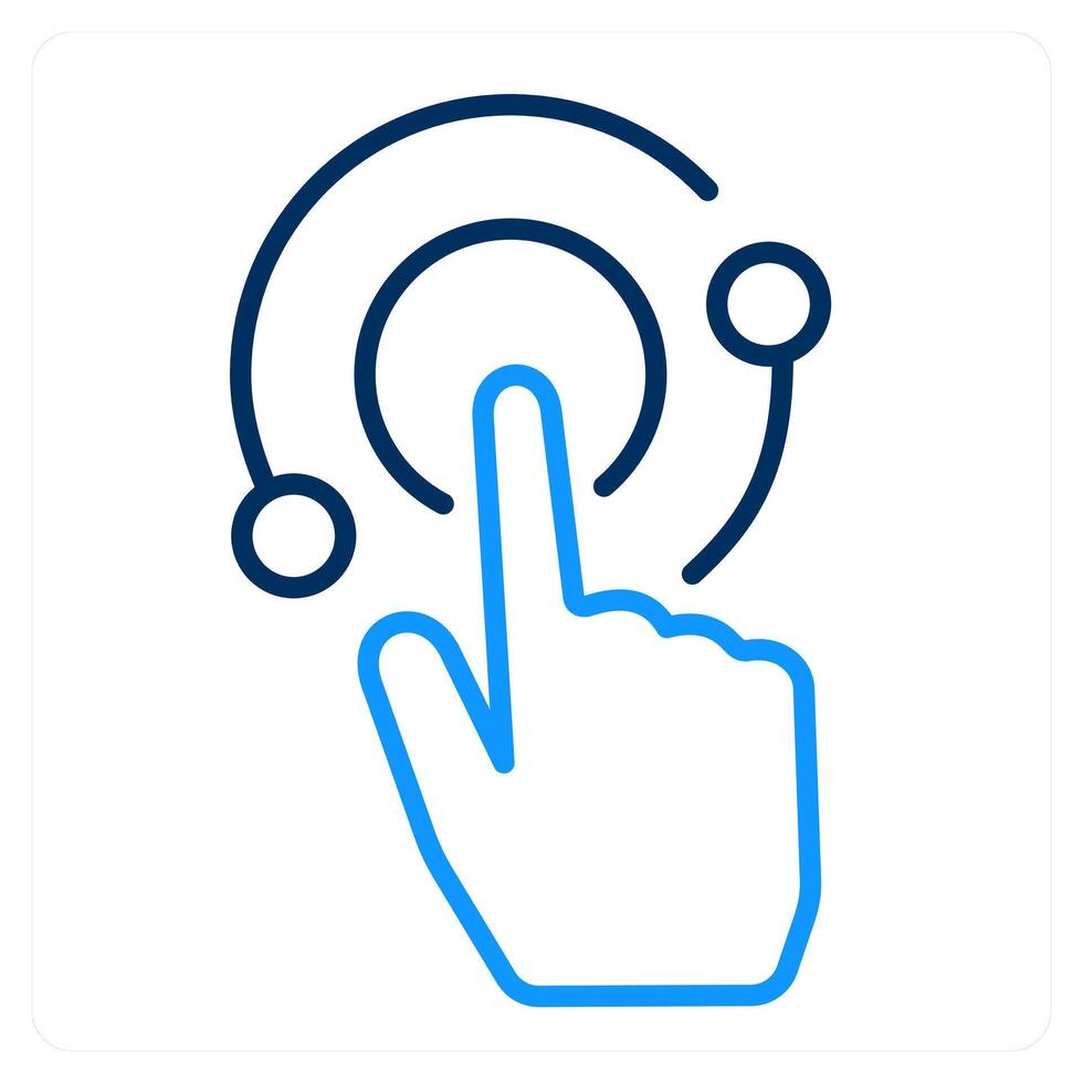 Interaction and user interaction icon concept vector