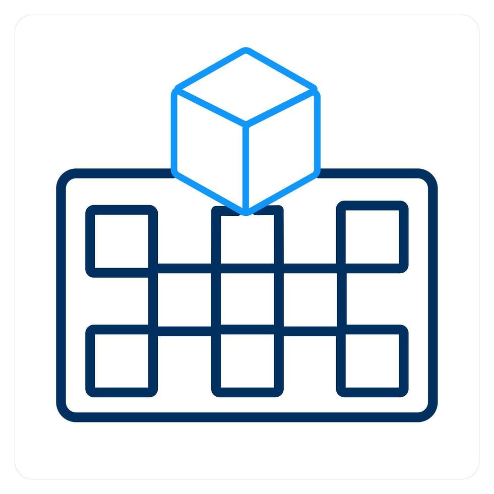 VR Projection and interface icon concept vector