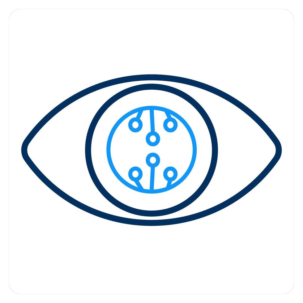 Smart Lenses and vision icon concept vector