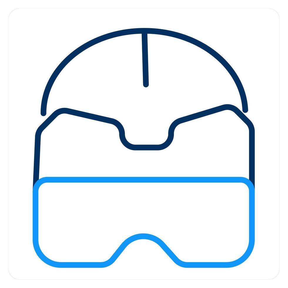 Vr Helmet and headset icon concept vector