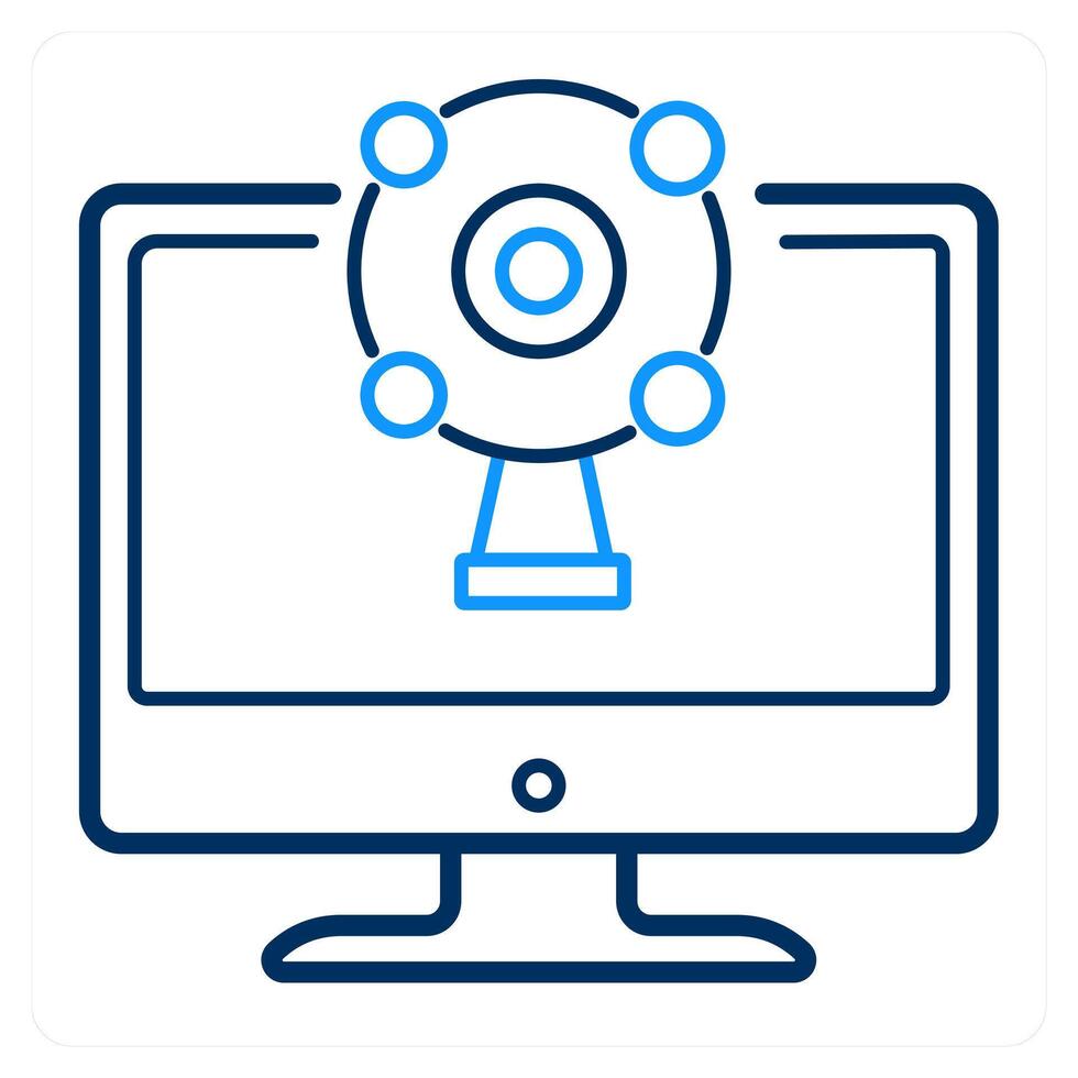 Call and conference icon concept vector