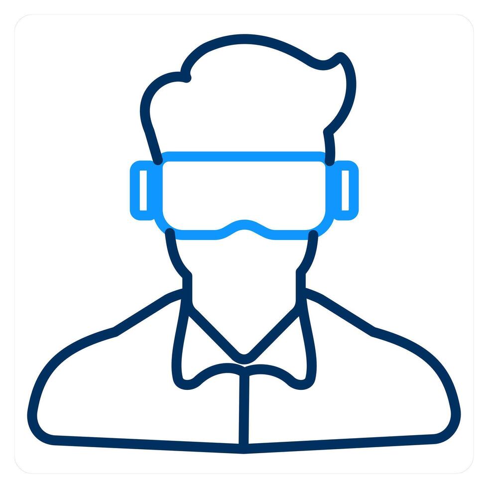 Oculus VR and reality icon concept vector