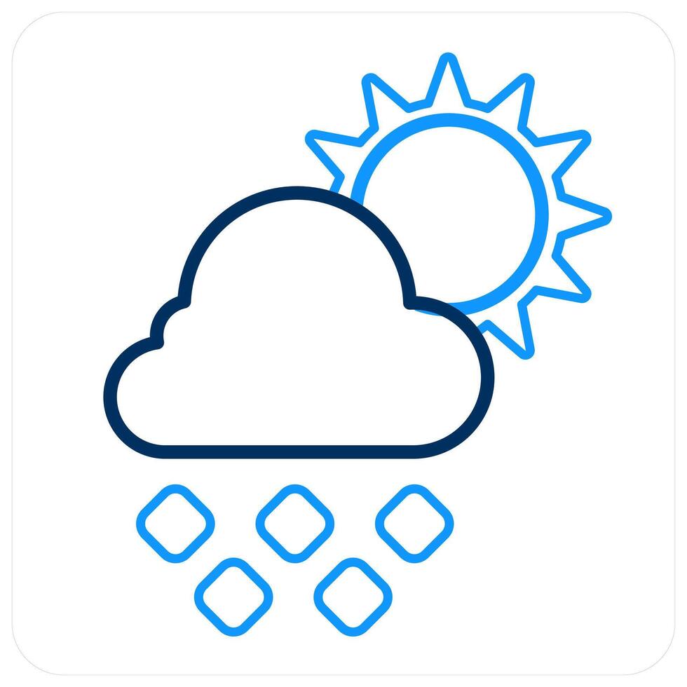 Day Rain and weather icon concept vector