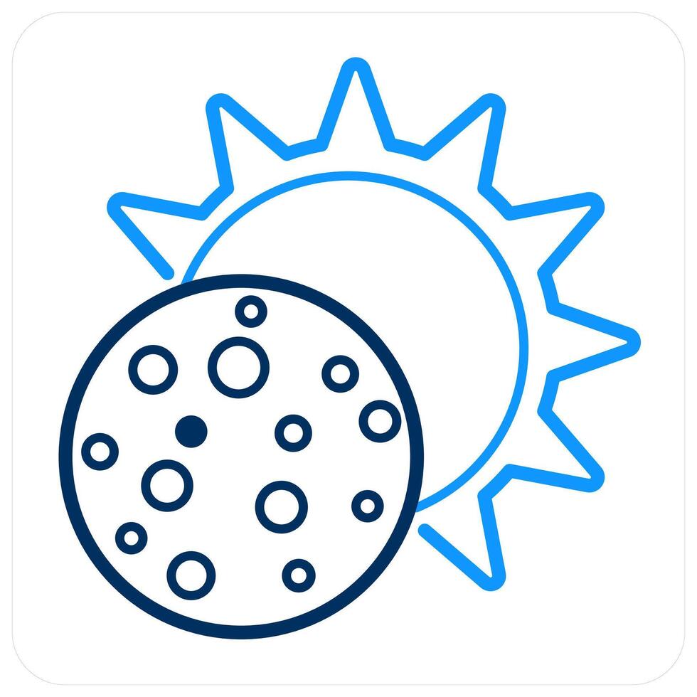 Eclips and astronomy icon concept vector