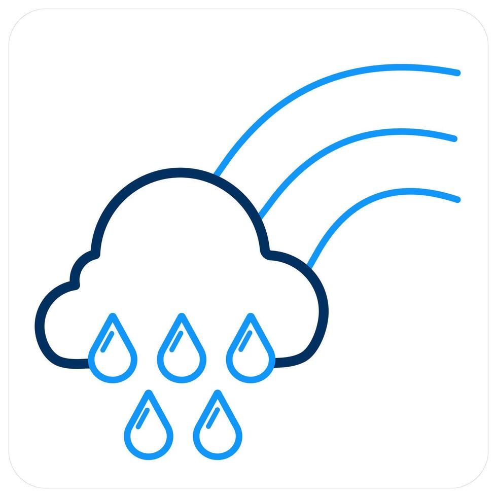 Rainbow and forecast icon concept vector