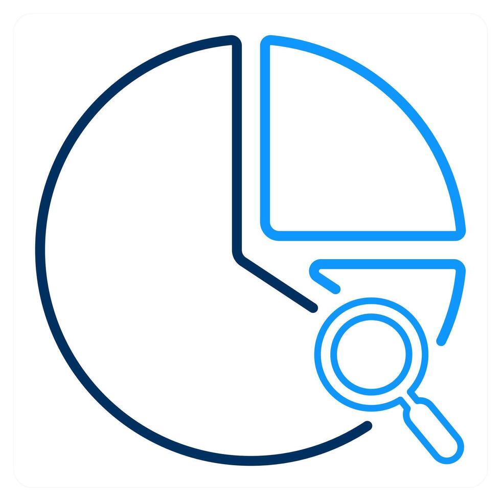 Search Analysis and lens icon concept vector