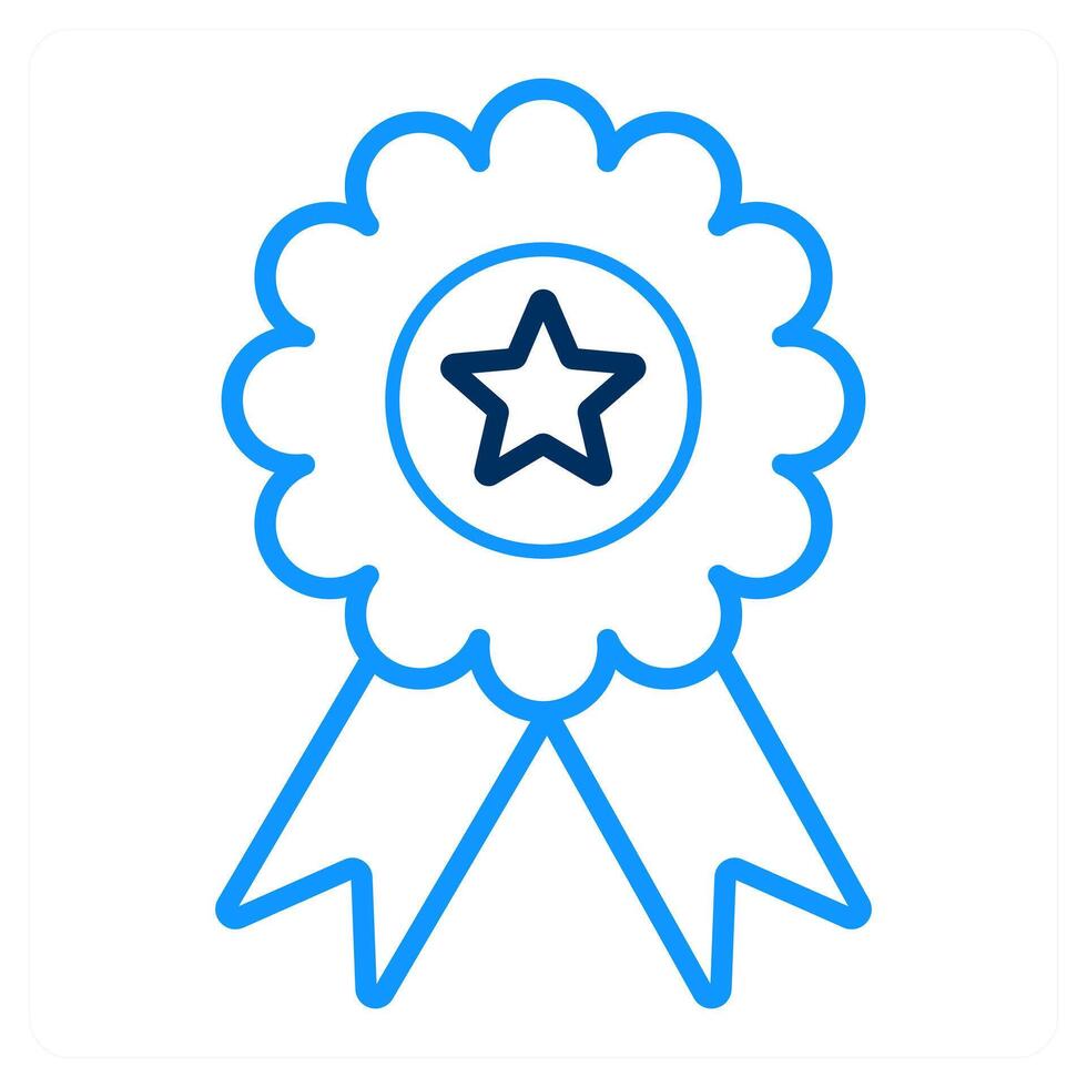 Badge and ribbon icon concept vector