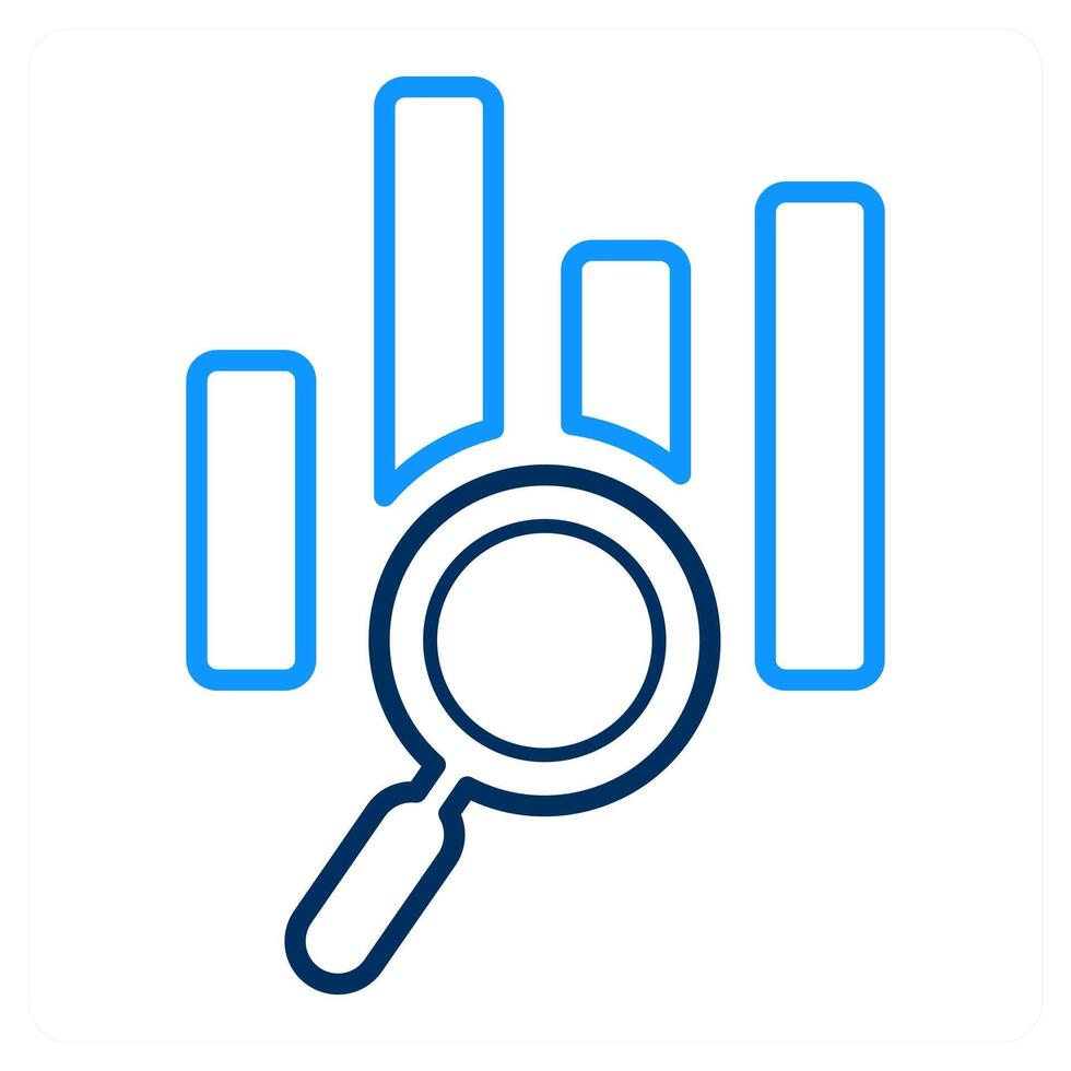 Data Search and research icon concept vector