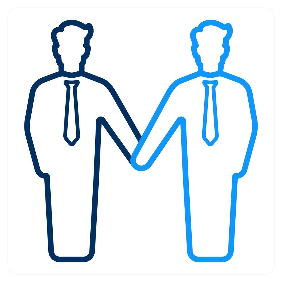 Partnership and deal icon concept vector