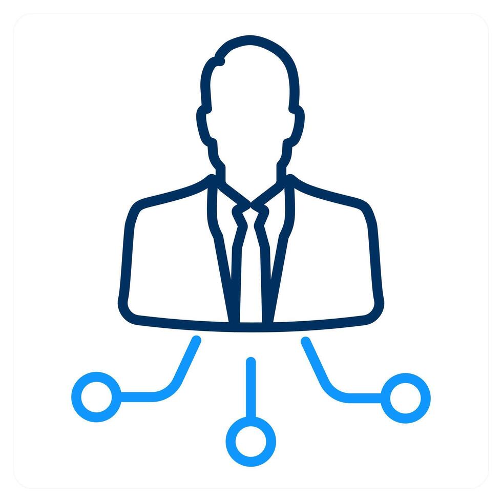 Social Network and information icon concept vector