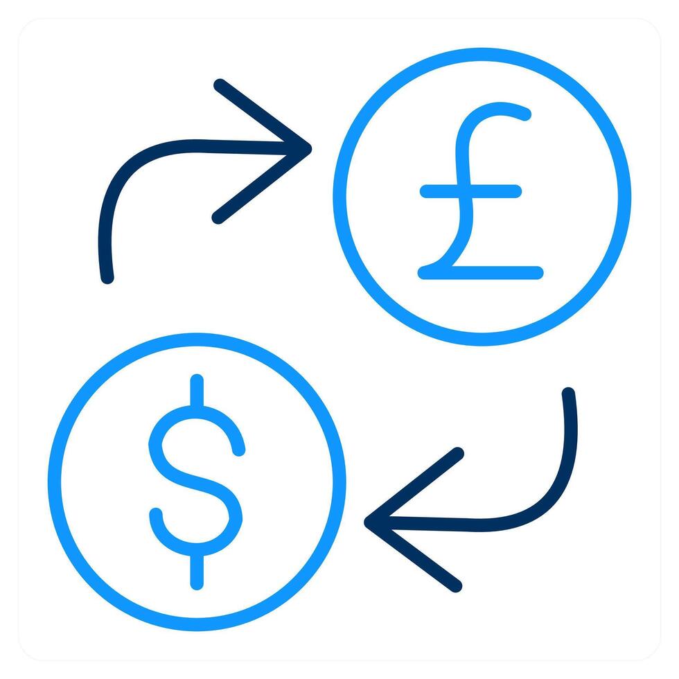 Money exchange and dollar icon concept vector