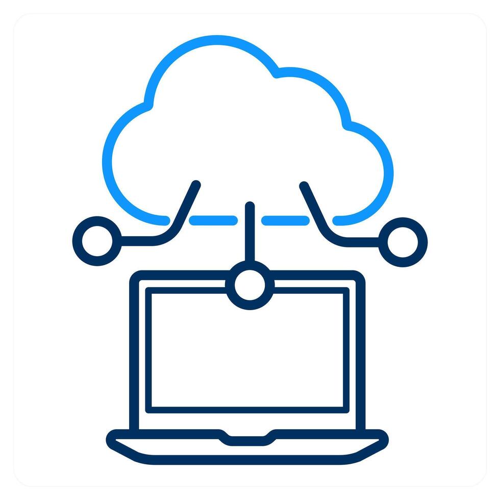 Cloud Database and server icon concept vector