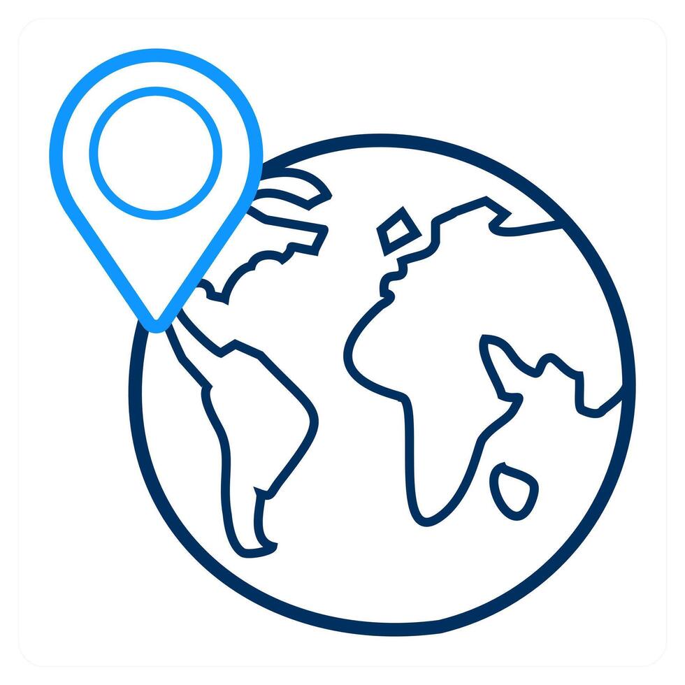 global location and map icon concept vector