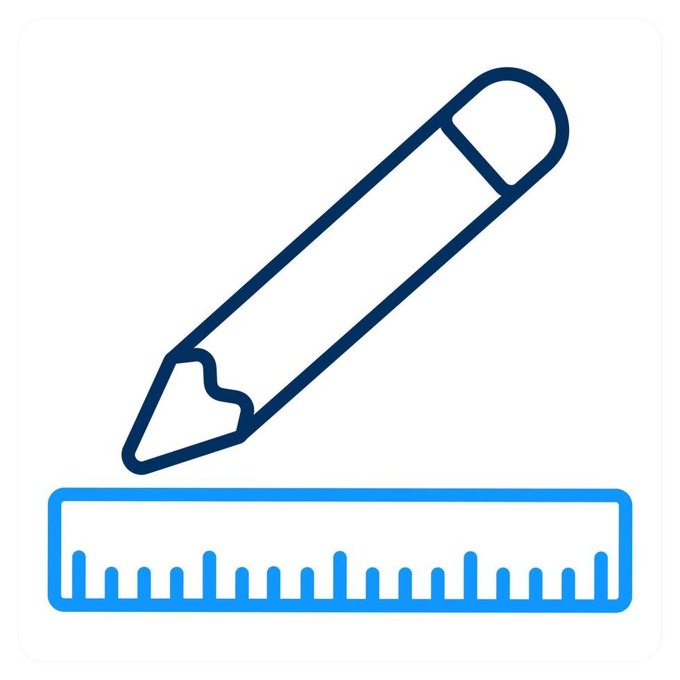 Stationery and geometry icon concept vector