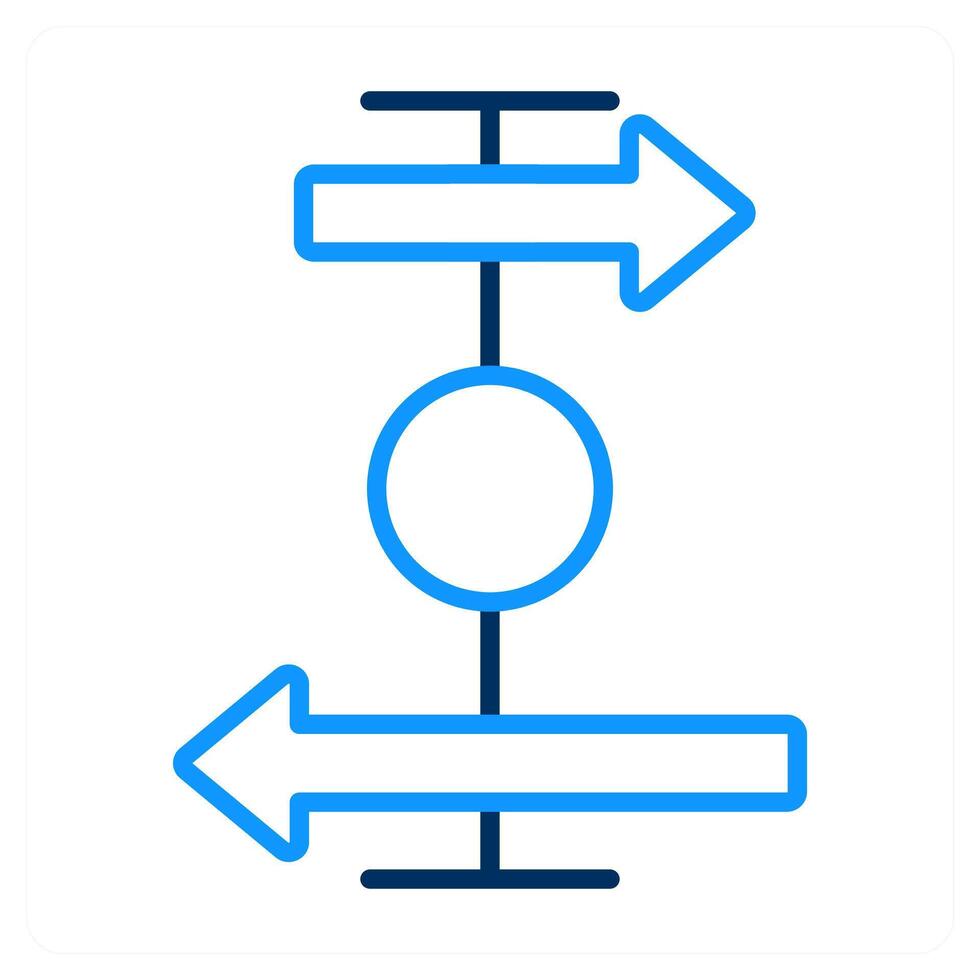 Sequence and line icon concept vector
