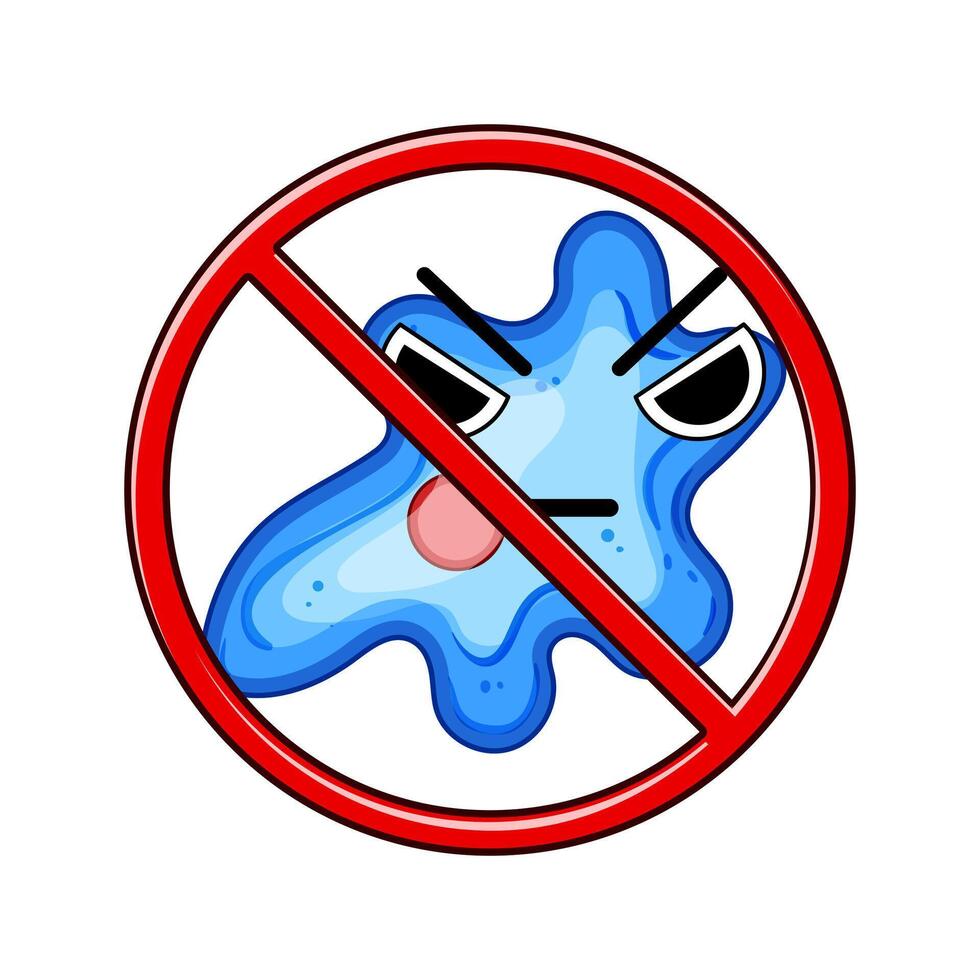 cleanser anti bacteria cartoon illustration vector