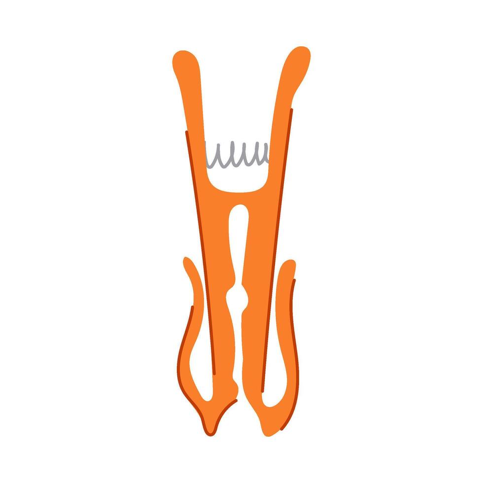 clothespeg clothespin cartoon illustration vector