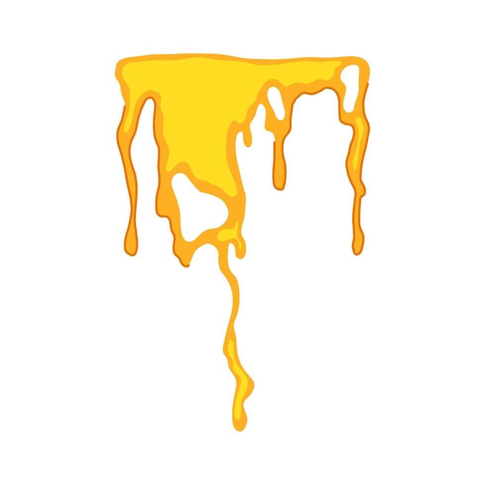 pavement dripping oil stain cartoon illustration vector