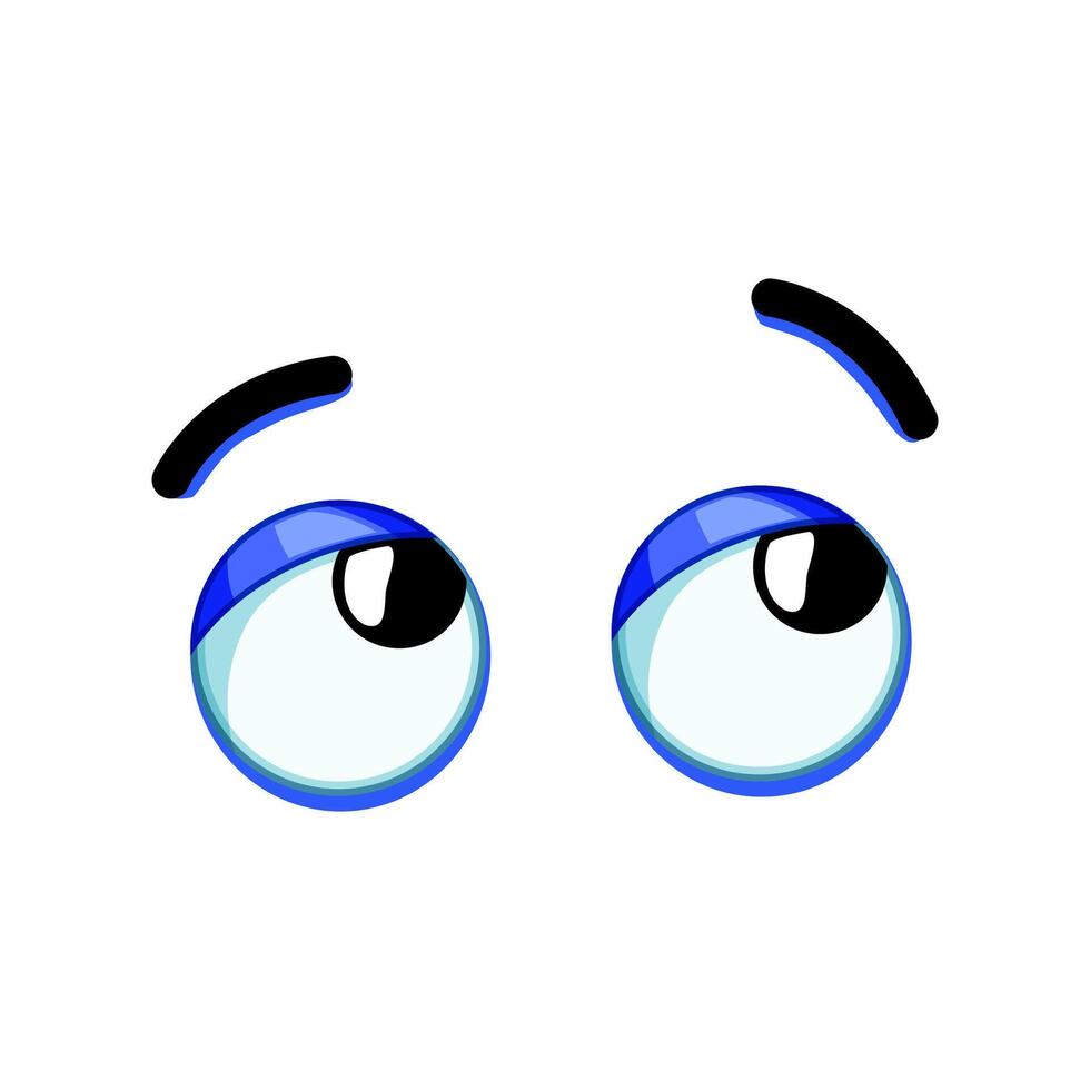 wink eye emotions cartoon illustration vector