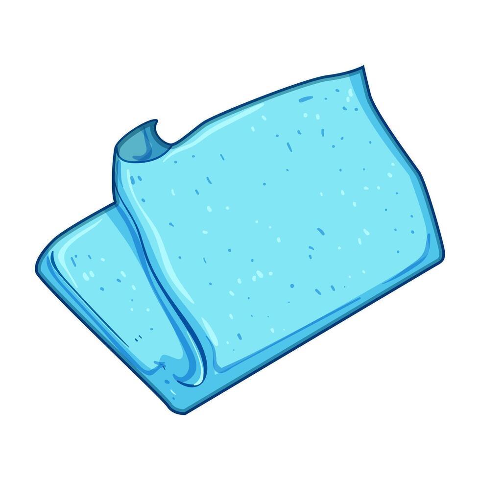 dry microfiber towel cartoon illustration vector