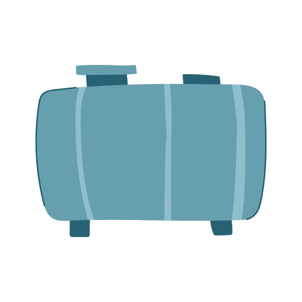 aboveground oil tank storage cartoon illustration vector