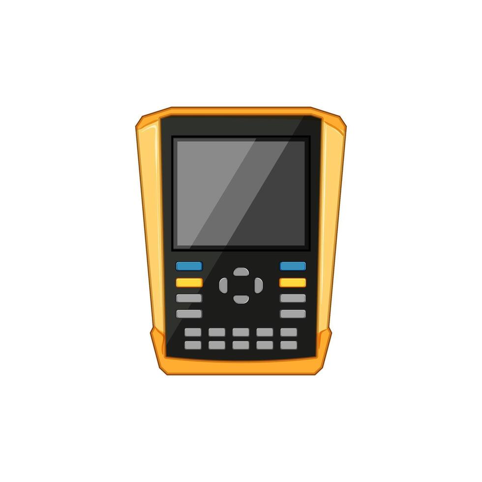 waveform oscillograph cartoon illustration vector