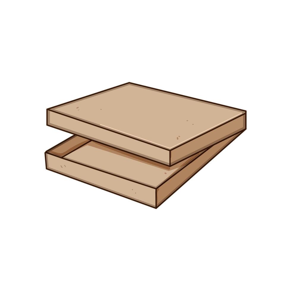 insulation pizza box cartoon illustration vector