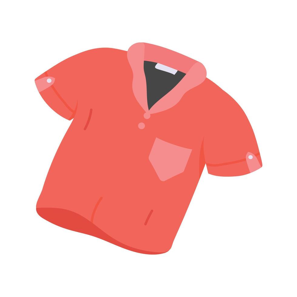 Get this premium icon of t shirt in trendy style vector