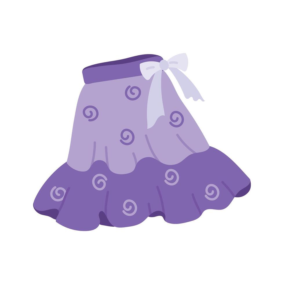 Ready to use icon of skirt isolated on white background vector