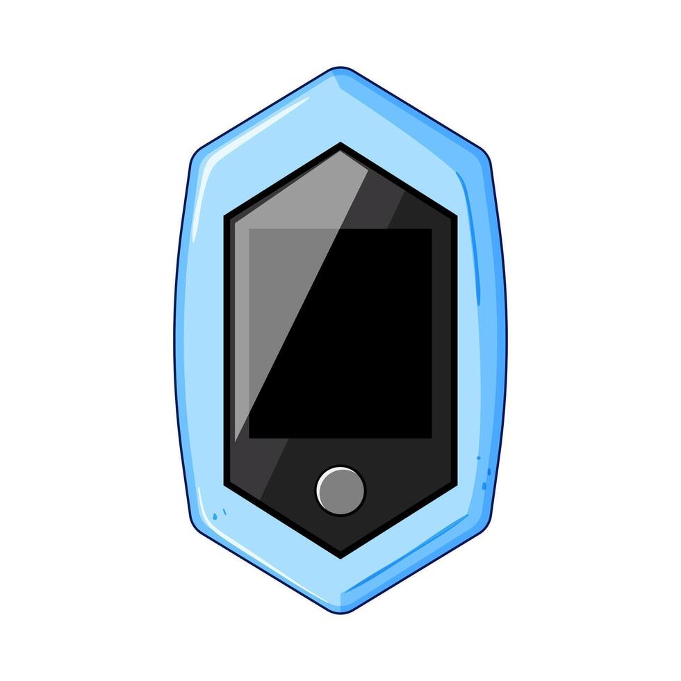 spo2 pulse oximeter cartoon illustration vector
