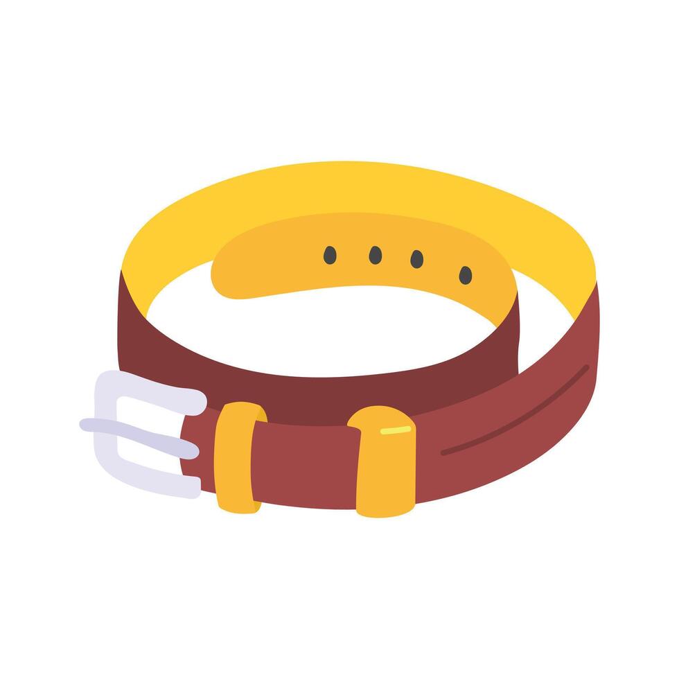 Durable belt, a classic accessory for various outfits vector