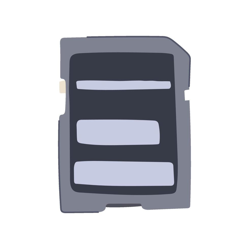 videos sd card cartoon illustration vector