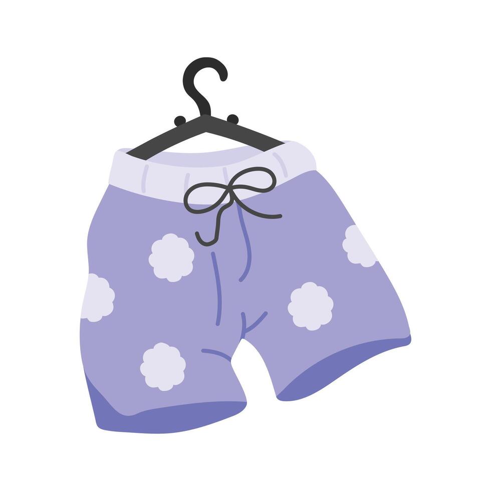 Perfectly designed swim trunks design vector