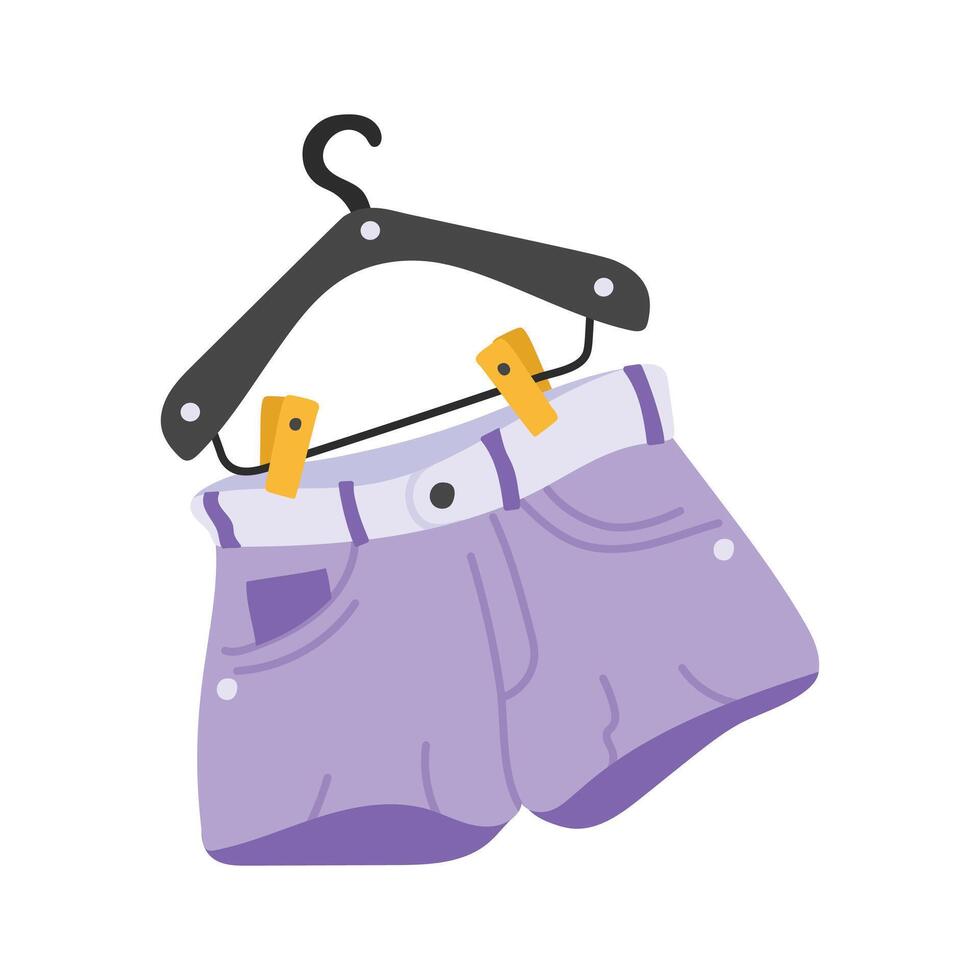 Stylish summer shorts design in modern style vector