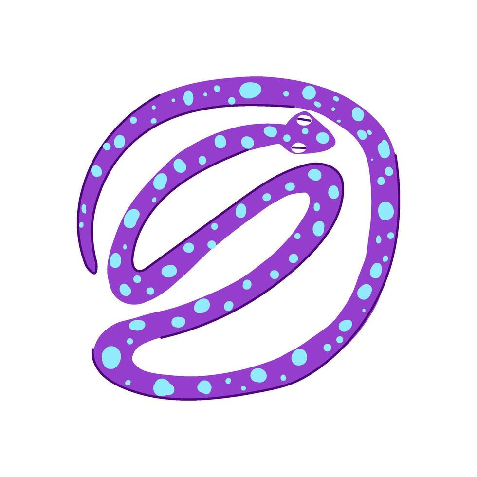 serpent snake oriental cartoon illustration vector