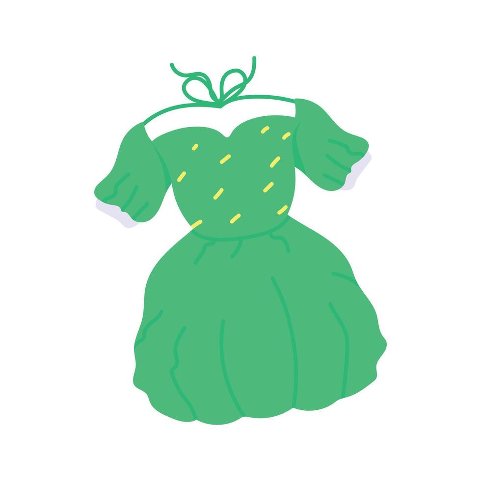Get this amazing icon of summer dress in modern style vector