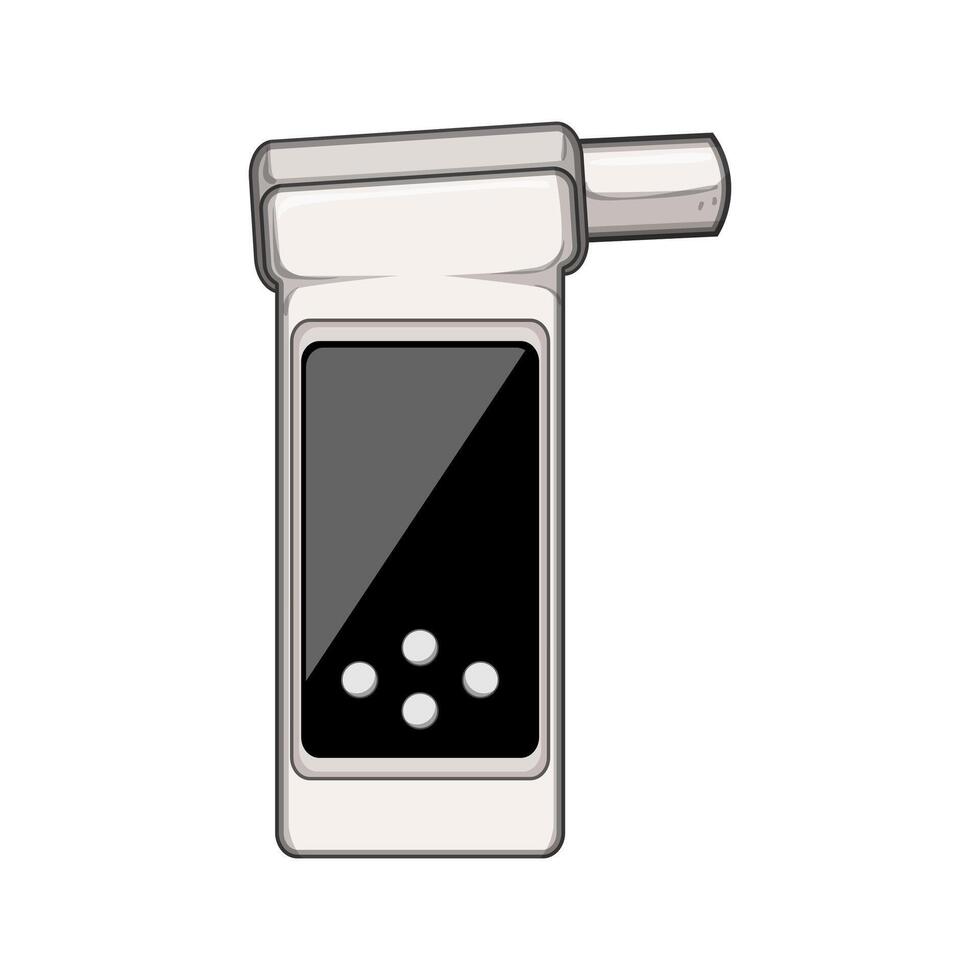 volume spirometer cartoon illustration vector
