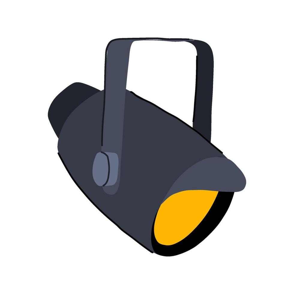 audience spotlight stage cartoon illustration vector