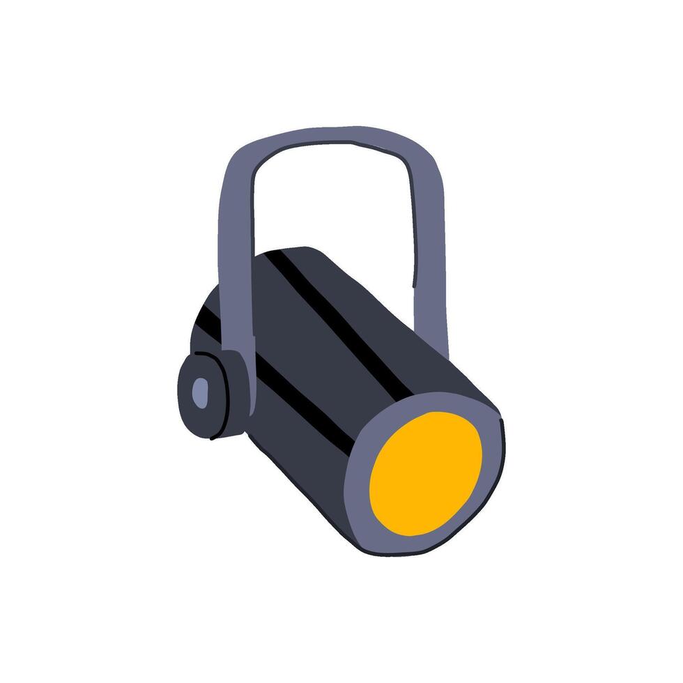 performance spotlight stage cartoon illustration vector