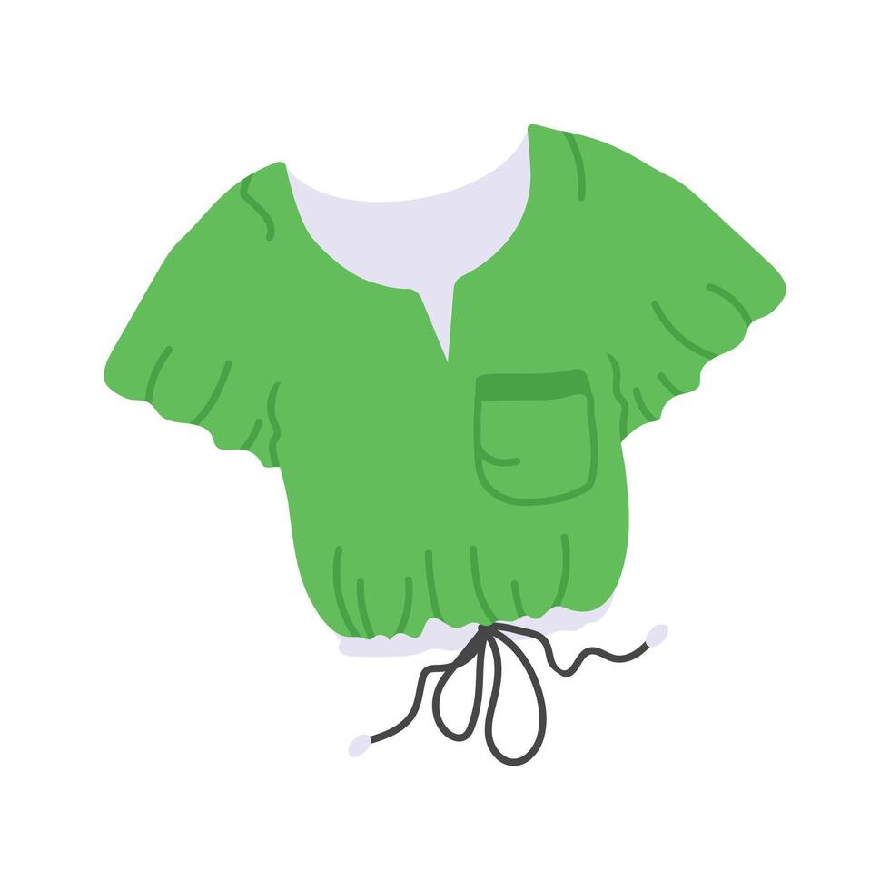 Casual crop top design, ready for premium use vector
