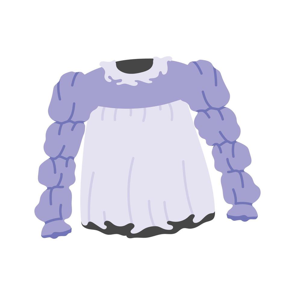 Take a look at this amazing icon of ruffled blouse in modern style vector