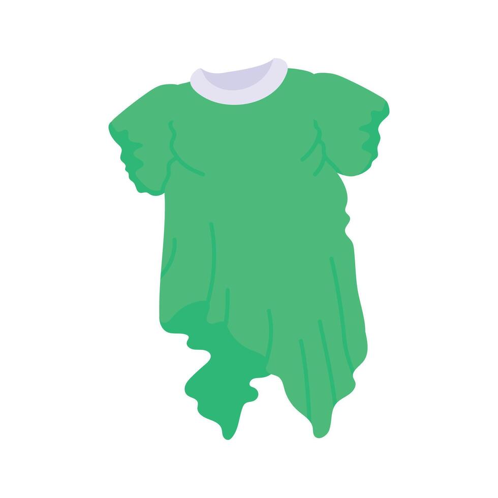 Simple midi dress with a comfortable and casual design vector