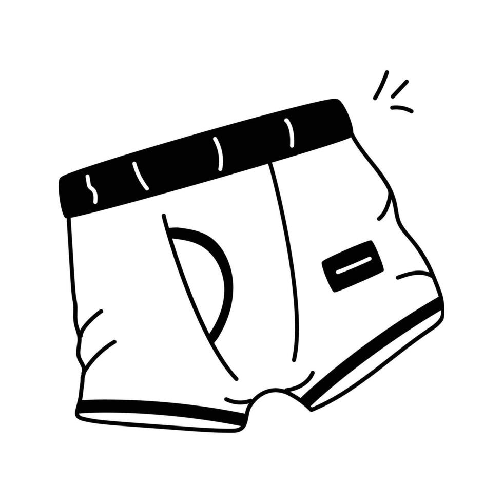 Trendy icon of underwear, ready for premium use vector