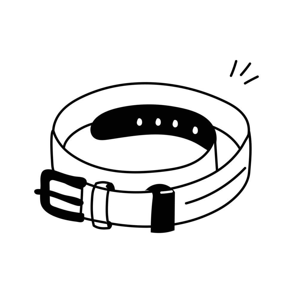 Durable belt, a classic accessory for various outfits vector