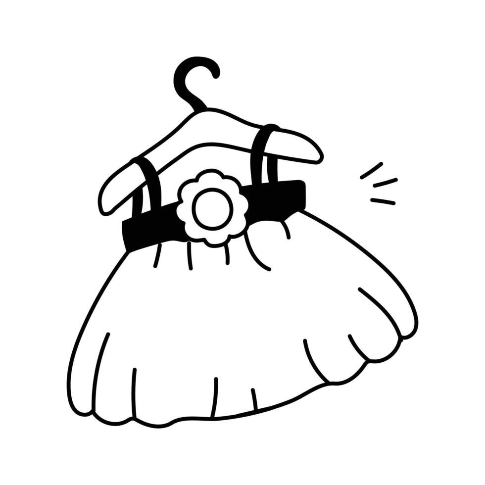Adorable tutu dress design in modern style vector