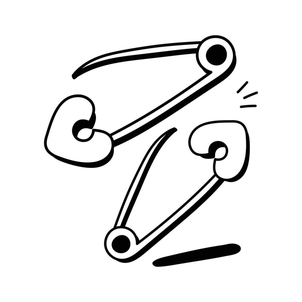 Ready to use icon of safety pins, premium vector