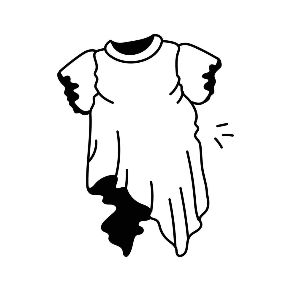 Simple midi dress with a comfortable and casual design vector