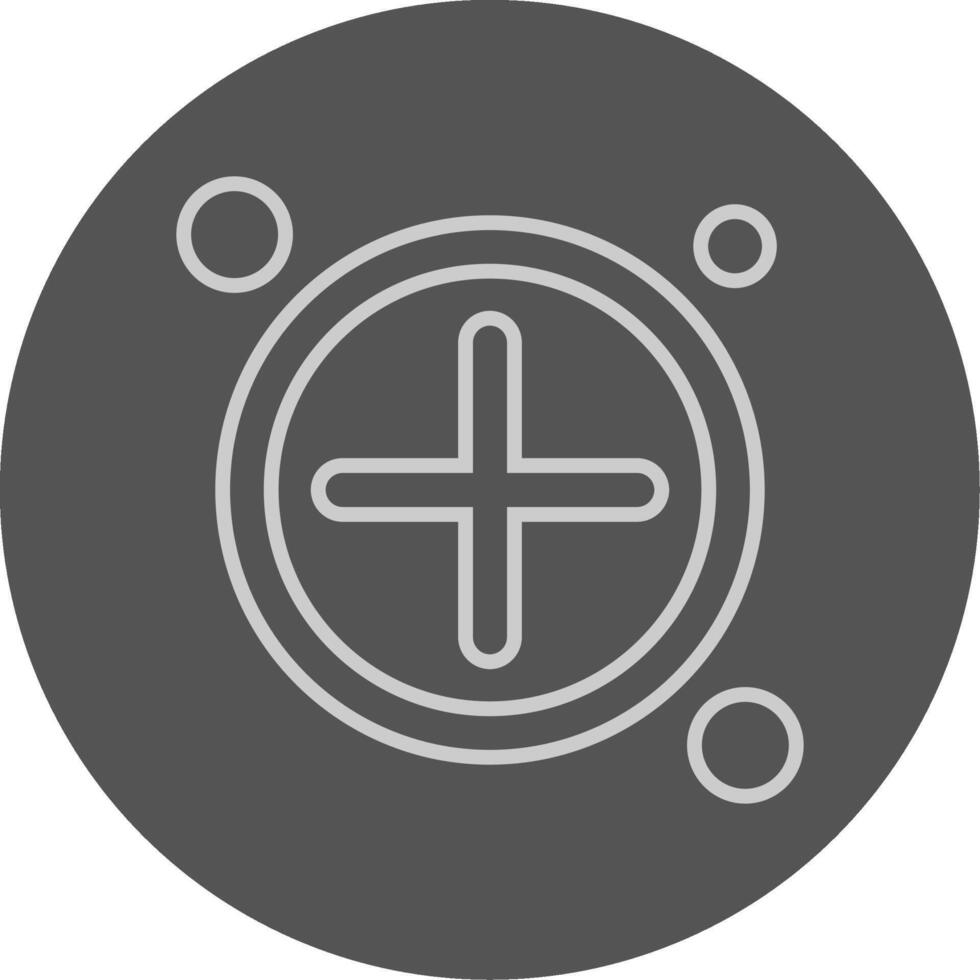 Add Button Outline Style Icon vector