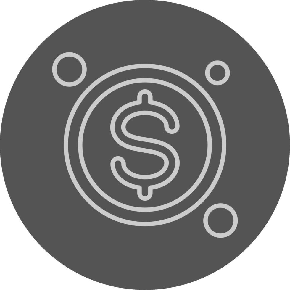 Settlement Button Outline Style Icon vector
