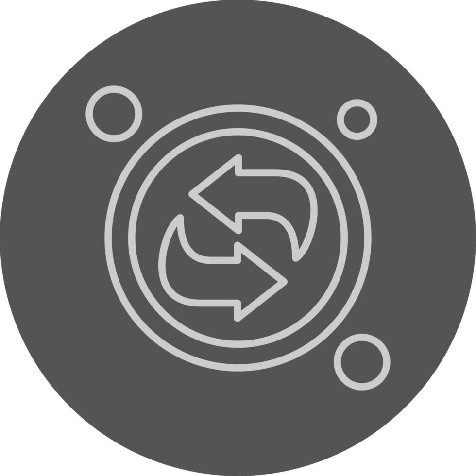 Refresh Button Outline Style Icon vector